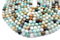 Multicolor Amazonite Gemstone Beads, 8mm, Round